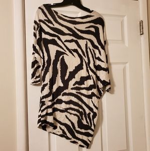 Body Central Zebra Off Shoulder Top